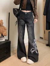 Slim Flared Black Jeans