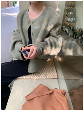 Short Woolen Round Neck Jacket