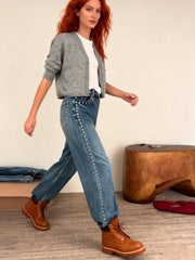 Rivet High Waist Wide Leg Jeans