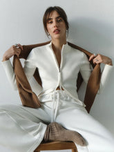 High Quality Stand Collar Knit Cardigan