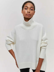 Oversized Turtleneck Knit Sweater