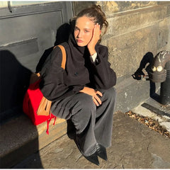 High Neck Double Button Jacket