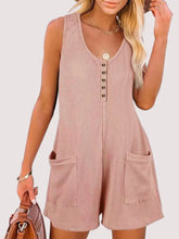 Boho V Neck Sleeveless Romper