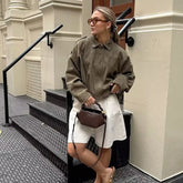 Elegant Long Sleeve Coat