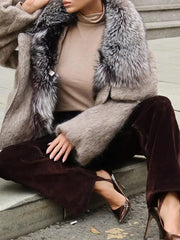 Fur Collar Woolen Coat