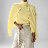 O-Neck Single-Breasted Knit Cardigan