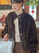 Brown Faux Fur Short Coat