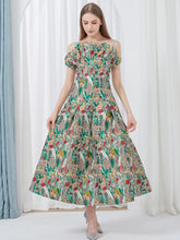 mbroidered Vintage Spaghetti Strap Party Dress