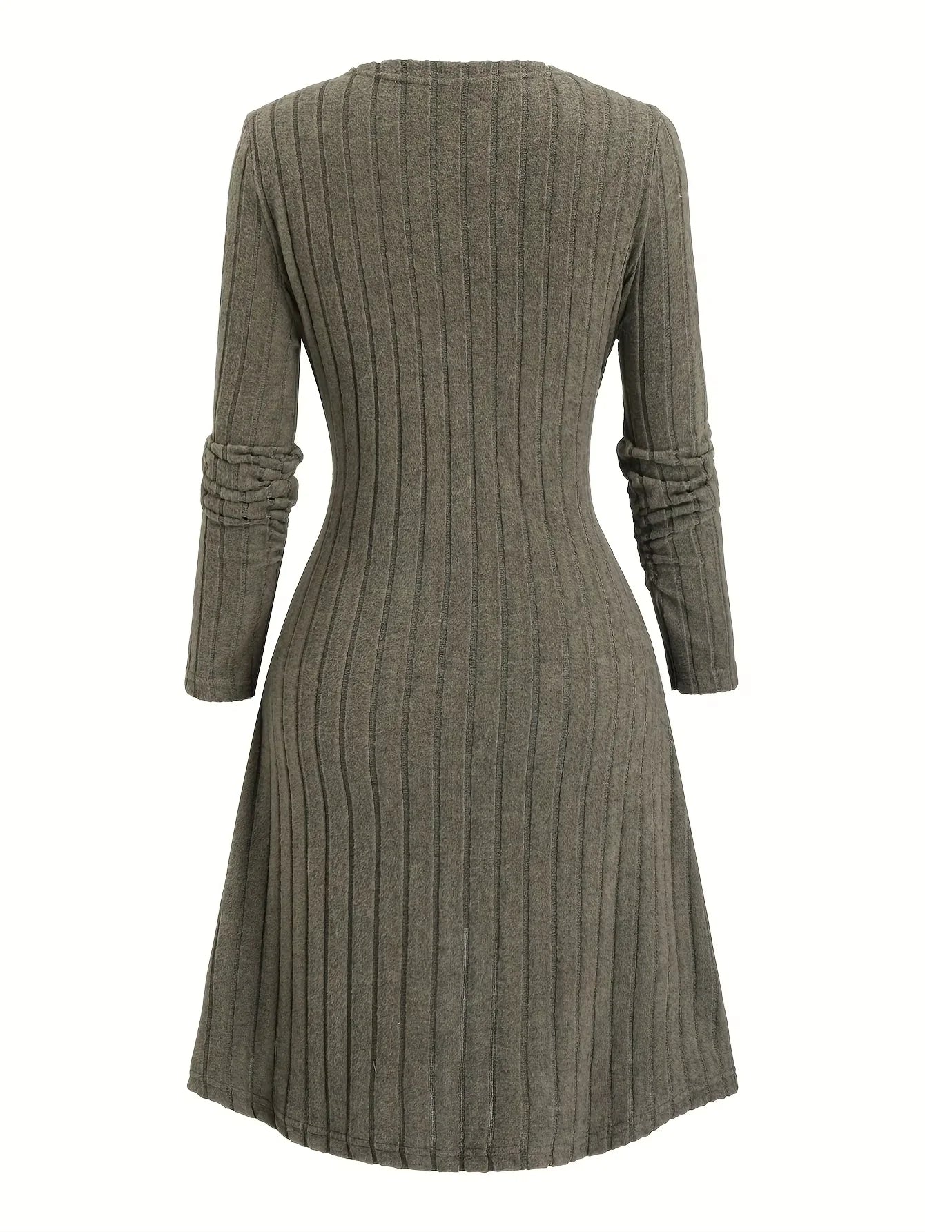 Snowflake Reindeer Knit Midi Dress