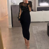 Elegant High Waist Evening Dress