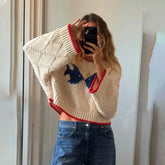 Y2K Turtleneck Crop Sweater