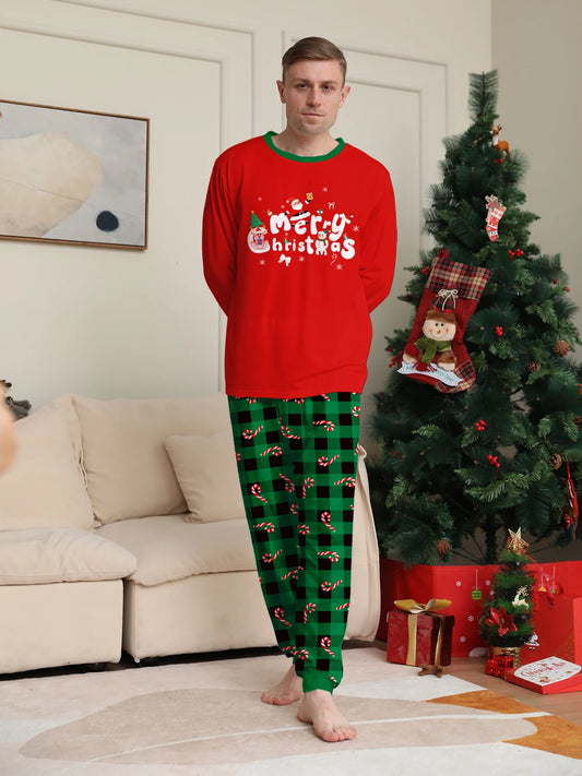 Merry Christmas Graphic Pajama Set