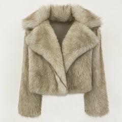 Gradient Faux Fur Jacket