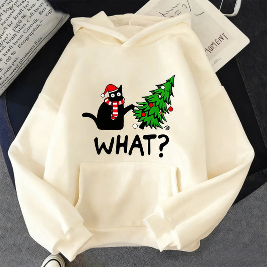 Christmas Cat & Tree Hoodie