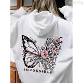 Butterfly Flower Splice Hoodie