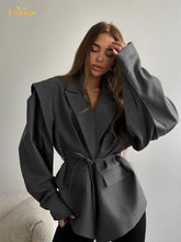 Lace-Up Lapel Jacket