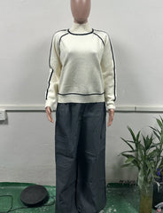 Knitted High Collar Hoodie