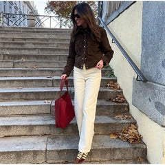 Lapel Single-Breasted Jacket