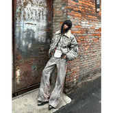 High Waist Straight Baggy Jeans