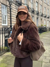 Faux Fur Solid Coat