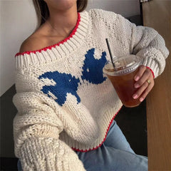 Y2K Turtleneck Crop Sweater