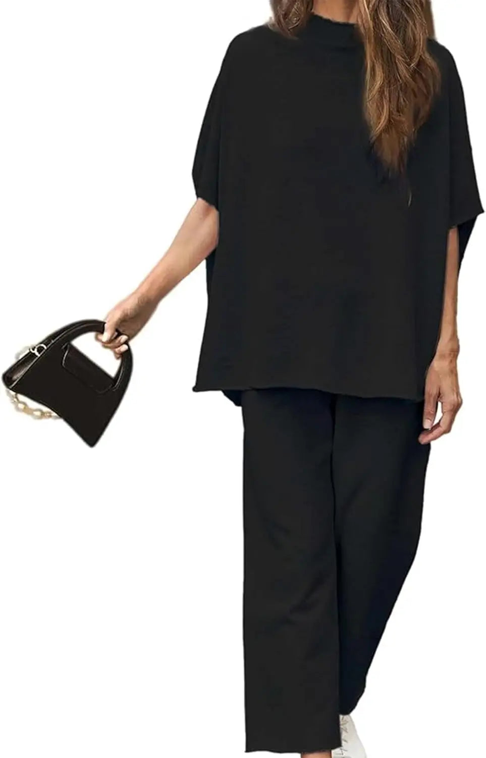 Batwing Sleeve Top Pants Set