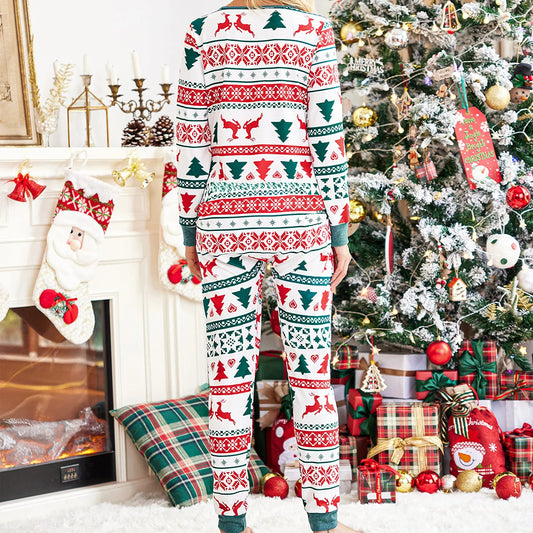 Cartoon Print Christmas Jumpsuit