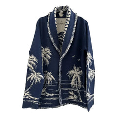 Boho Print Knit Cardigan