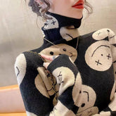 Smiling Face Knit Sweater