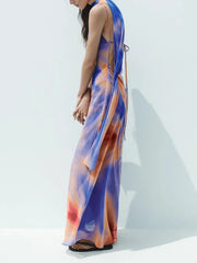 Ethnic Printed Long Gown for Women