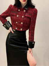 Women’s Christmas Leather Two-Piece Set
