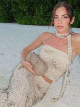 Beaded Strapless Top & Skirt Set