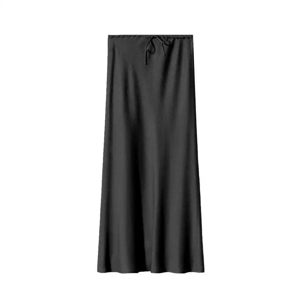 High Waist Satin Maxi Skirt