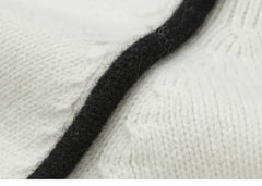 Knitted High Collar Hoodie