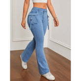 High Waist Bell-Bottom Jeans