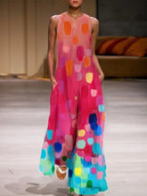 Multicolor Printed Wide Leg Jumpsuit