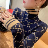 Slim Turtleneck Knit Sweater