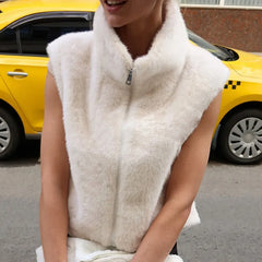 Fur Collar Woolen Coat
