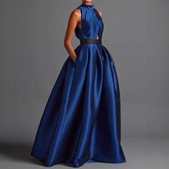 Floral Print Sleeveless A-Line Dress