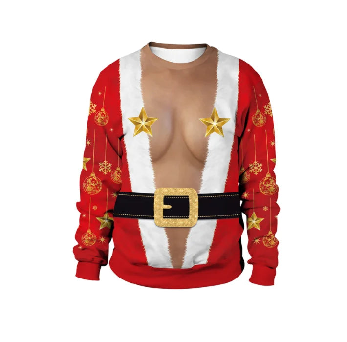 Autumn Winter Christmas Print Jumper