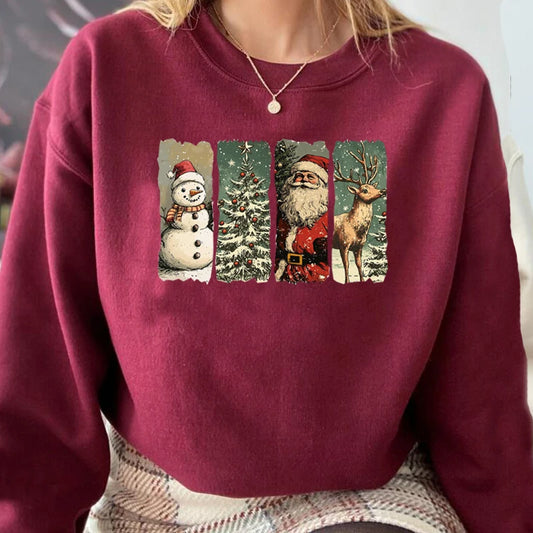 Retro Christmas Santa Hoodie