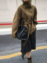 Woolen Double-Breasted Coat