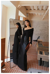 Black PU Leather High Waist Skirt