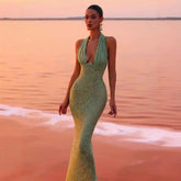 Single-Shoulder Sequin Bodycon Dress