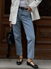 High Waist Straight Leg Jeans