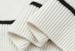 Knitted High Collar Hoodie