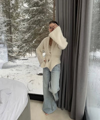 Hollow Out Knit Cardigan