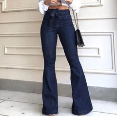 High Waist Flare Bell Jeans