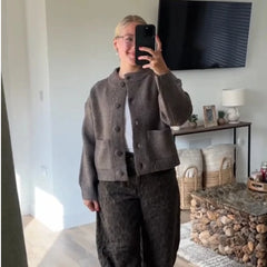 O-Neck Knit Cardigan