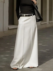 Formal Solid H-Line Skirt